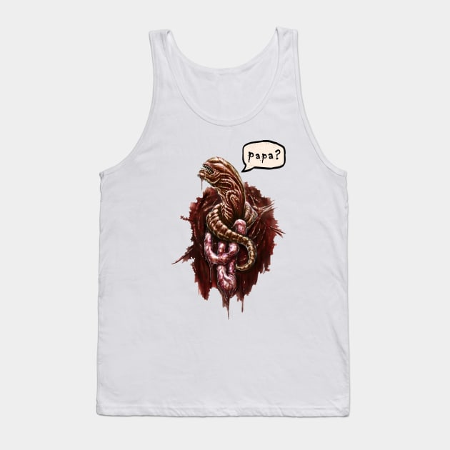 Chestburster Papa? Tank Top by MalSemmensArt